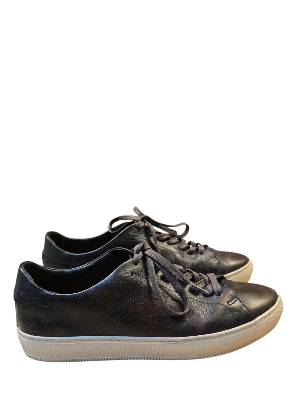 Frye Astor Low Lace Leather Brown Sneakers Size 10.5D